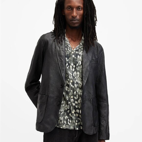 ALLSAINT LEATHER JACKET - Picture 3 of 3